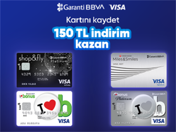 VISA logolu kartlara özel Hepsiburada'da 150 TL indirim!