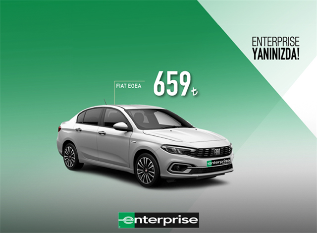 Enterprise’da Fiat Egea 659 TL’den kiralama ayrıcalığı!